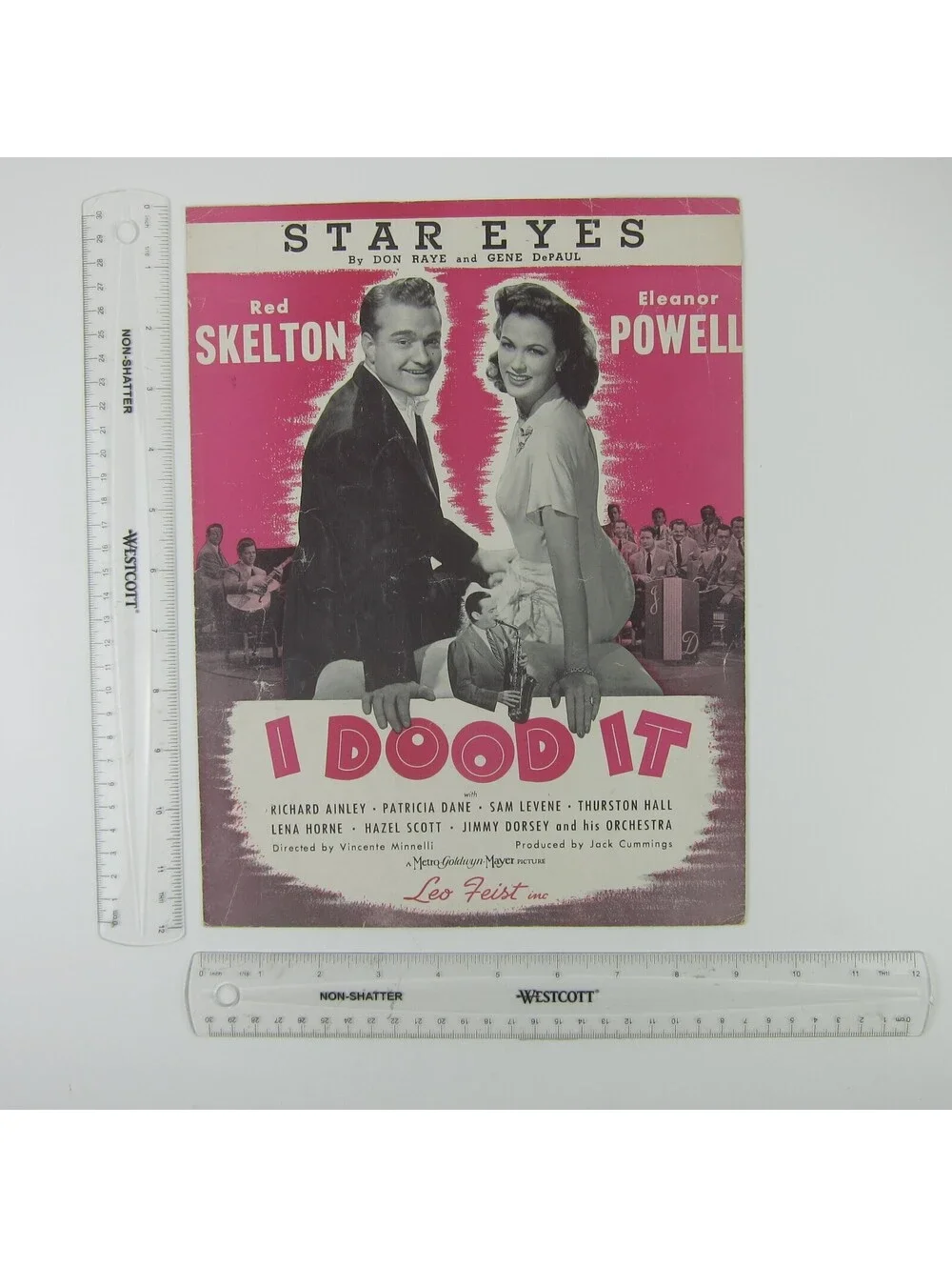 Sheet Music Star Eyes I Dood It Film Red Skelton Eleanor Powell Vintage 1943